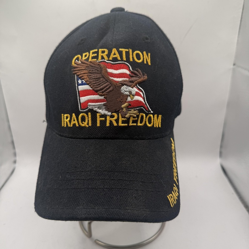 Rapid Dominance Operation Iraqi Freedom Hat Mens One Size Black Eagle RD2 Cap